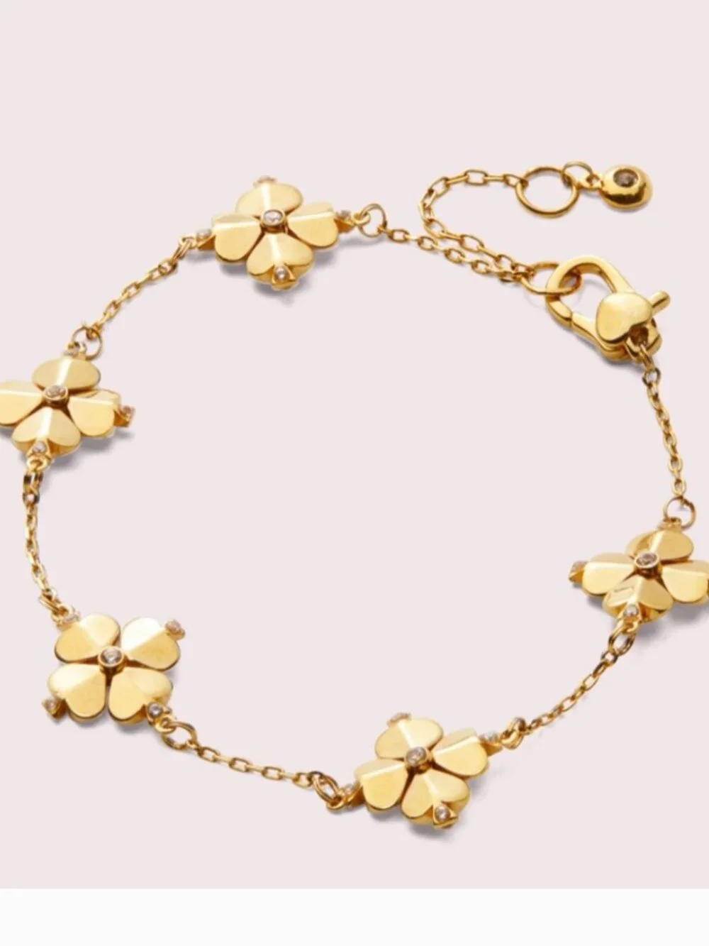 NWT~KATE SPADE~Legacy Logo Spade Flower Bracelet